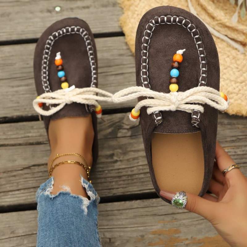 Ethnic Fashion For Women - Mocasines sin cordones para mujer 2026,
