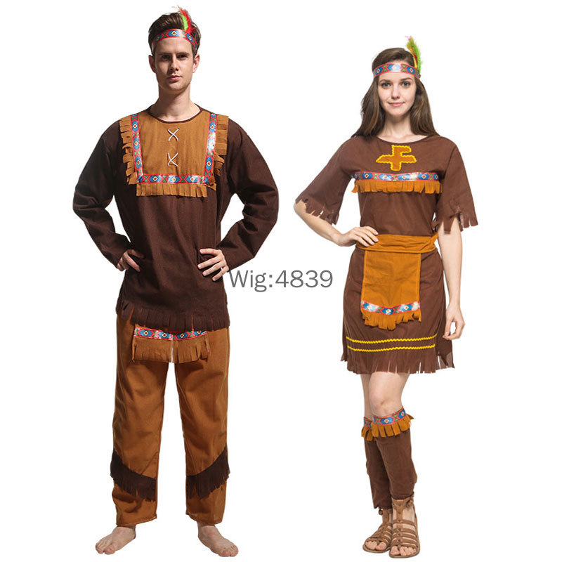 Ethnic Fashion India - Disfraz de Halloween para parejas adultas,