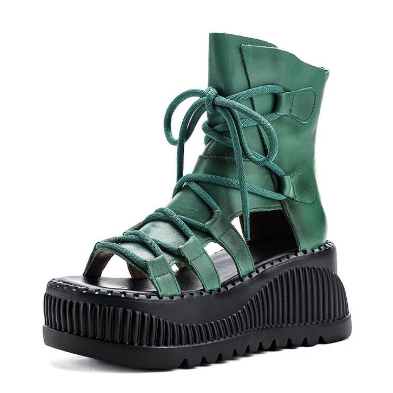 Botines étnicos de cuero genui - Ethnic Fashion For Women reseña y precio