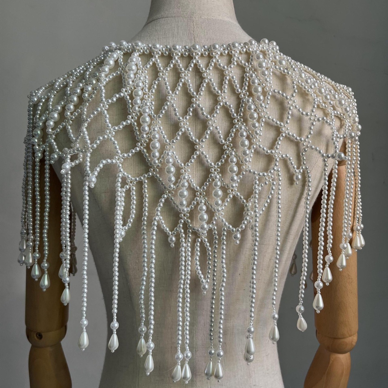 Cadena corporal de perlas hech - Ethnic Fashion Jewellery reseña y precio