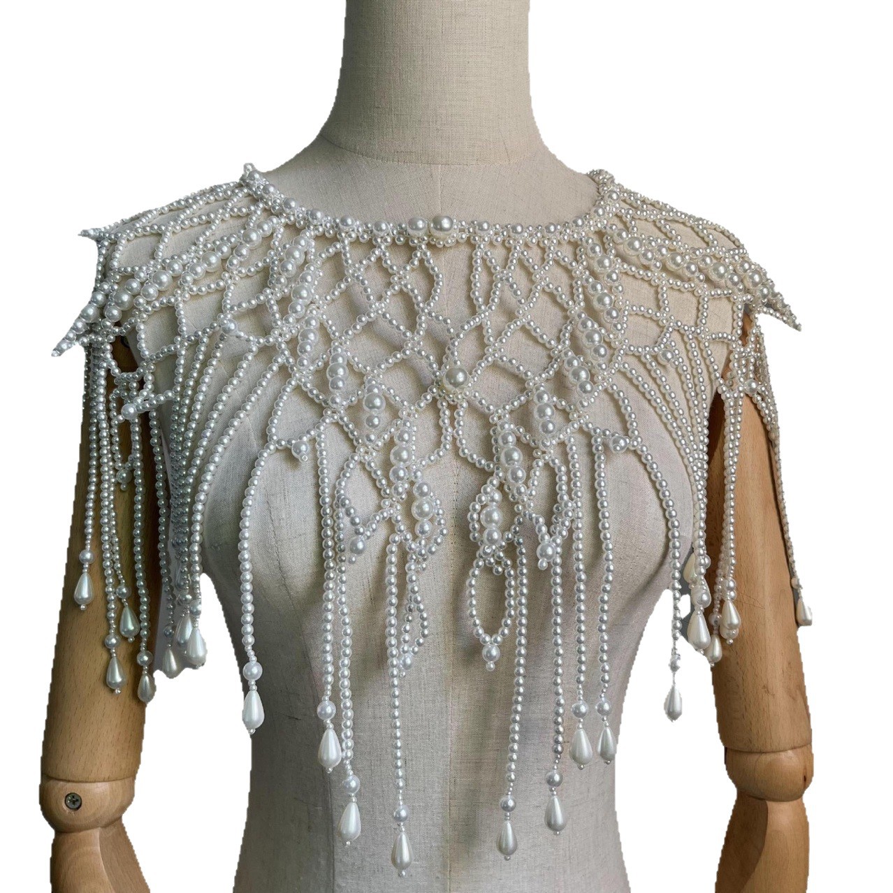 Cadena corporal de perlas hech - Ethnic Fashion Jewellery reseña y precio