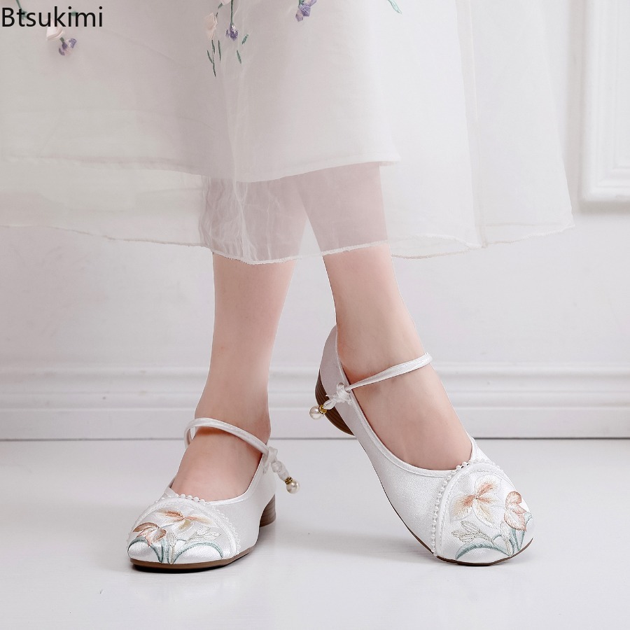 Zapatos de Mujer con Tacón Baj - Ethnic Fashion For Women reseña y precio