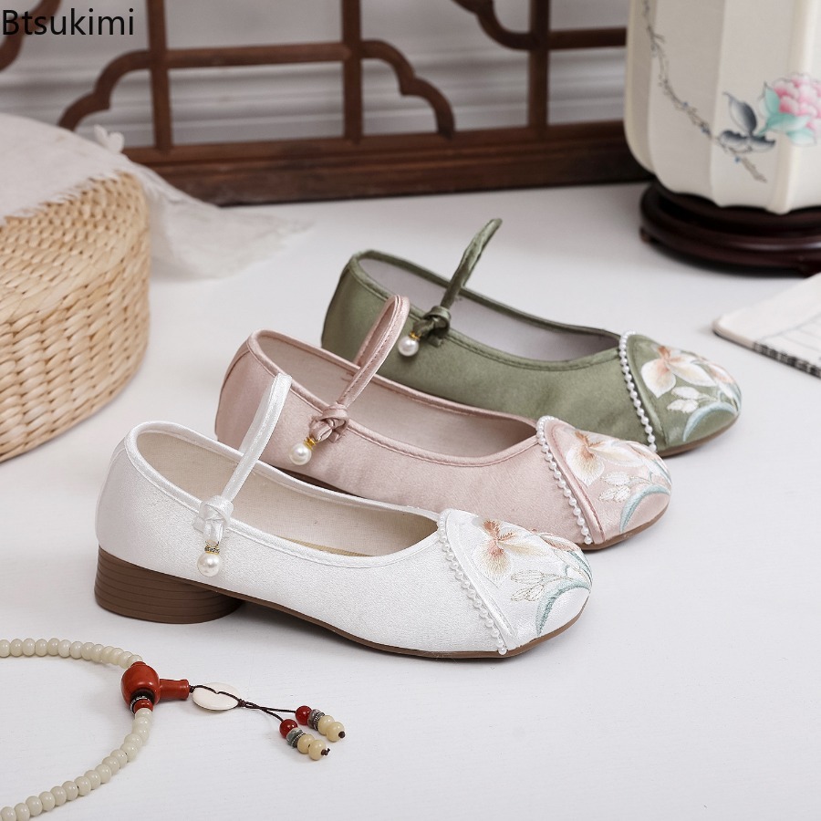 Zapatos de Mujer con Tacón Baj - Ethnic Fashion For Women reseña y precio