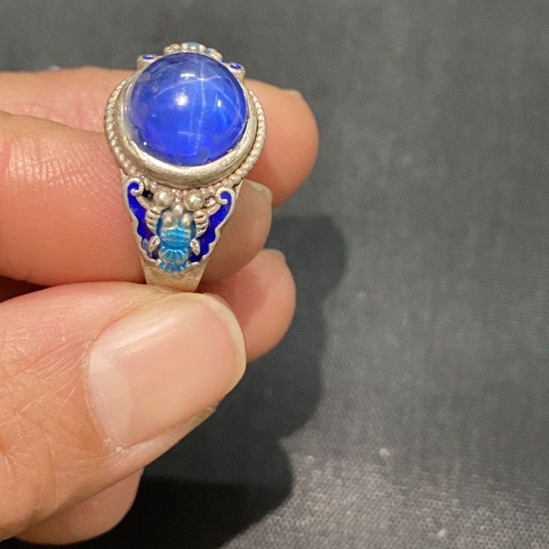 Anillo Abierto Étnico Cloisonn - Fashion Ethnic Wear For Men reseña y precio