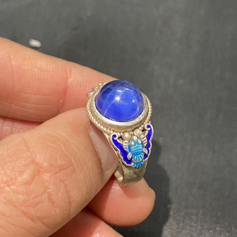Anillo Abierto Étnico Cloisonn - Fashion Ethnic Wear For Men reseña y precio