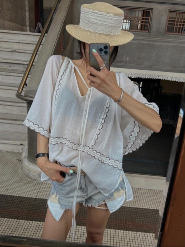 Top de estilo coreano con patc - Ethnic Fusion Fashion reseña y precio