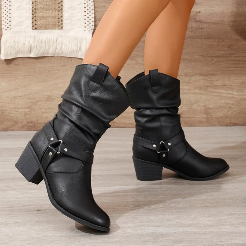 Botas De media pantorrilla par - Ethnic Fashion For Women reseña y precio